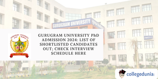 Gurugram University Announces Shortlisted Candidates for Ph.D. Admission 2024, Check Interview Schedule Here