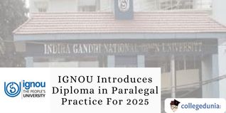 IGNOU Introduces Diploma in Paralegal Practice; Admission 2025 Open @ignou.ac.in, Apply by February 15