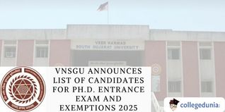 VNSGU Announces List of Candidates for Ph.D. Entrance Exam and Exemptions 2025