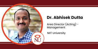 NIIT University, Area Director (Acting) - Management: Dr. Abhisek Dutta Interview