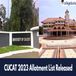 CUCAT 2023 Allotment Out for MA, MSW, and MCA Programs @admission.uoc.ac.in; Check Direct Link Here