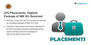 LPU Placements: Highest Package of INR 3Cr Received; Check Detailed Statistics Here