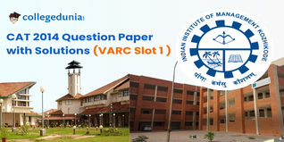 CAT 2014 Question Paper VARC Slot 1 (Available):Download Solutions with Answer Key PDF