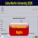 Usha Martin University PhD Admission 2026 Begins @umu.ac.in, Apply by December 10; Get More Details Here