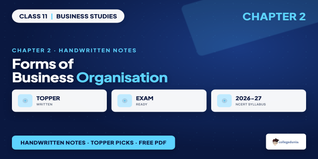 Class 11 Business Studies Chapter 2 Handwritten Notes PDF