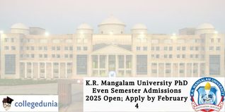 K.R. Mangalam University PhD Even Semester Admissions 2025 Open; Apply by February 4