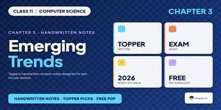 Class 11 Computer Science Emerging Trends Handwritten Notes PDF