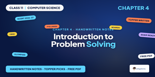 Class 11 Computer Science Chapter 4 Handwritten Notes PDF