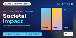 Class 11 Computer Science Societal Impact Handwritten Notes PDF