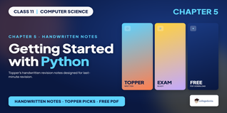 Class 11 Computer Science Chapter 5 Handwritten Notes PDF