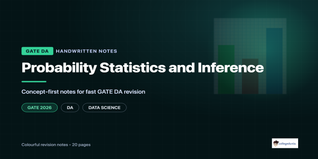 GATE DA Probability and Statistics Handwritten Notes PDF