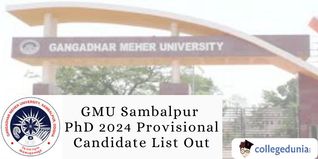 GMU Sambalpur PhD 2024 Provisional Candidate List Out; Interview on January 27