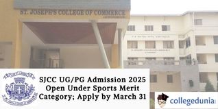 SJCC UG/PG Admission 2025 Open Under Sports Merit Category; Apply by March 31