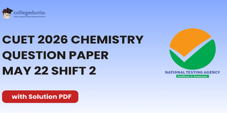 CUET 2026 Chemistry May 22 Shift 2 Question Paper- Download Answer Key and Solution PDF