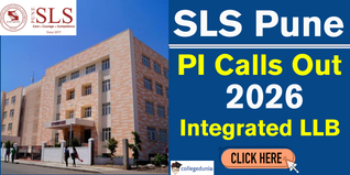 SLS Pune PI Calls 2026 Out for Integrated LLB Programmes; First Merit List on February 12