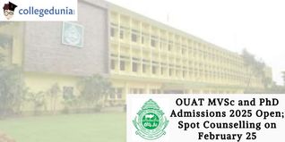 OUAT MVSc and PhD Admissions 2025 Open; Spot Counselling on February 25