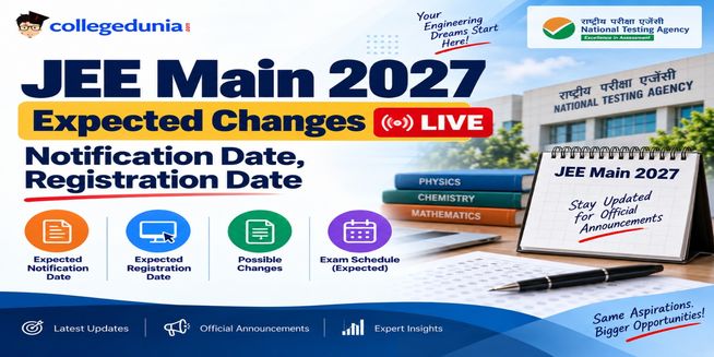 JEE Main 2027 Expected Changes LIVE: Notification Date, Registration Date