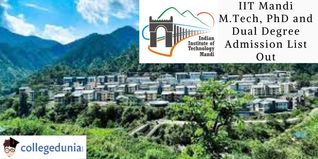 IIT Mandi M.Tech, PhD and Dual Degree Admission List Out; Check Details Here