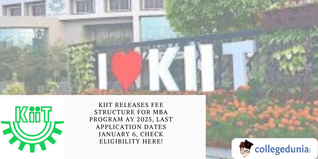 KIIT Releases Fee Structure for MBA Program AY 2025, Apply Before January 6