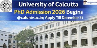 University of Calcutta PhD Admission 2026 Begins @caluniv.ac.in; Apply Till December 31
