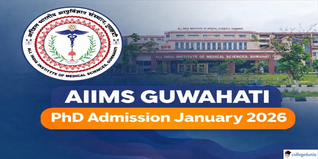 AIIMS Guwahati Invites Applications for PhD Admission January 2026; Apply By December 26 @aiimsguwahati.ac.in