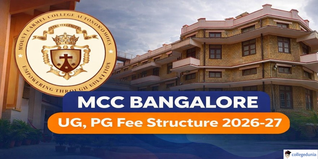 MCC Bangalore Fee Structure For Session 2026–27 Released; Check Course-Wise Fees Here