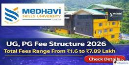 MSU East Sikkim Releases UG PG Fee Structure 2026