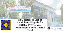 NBU PGDTM Merit List Out