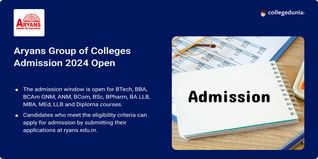 Aryans Group of Colleges Admission 2024 Open for UG, PG & Diploma Courses; Get Direct Link Here