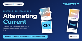Alternating Current Exemplar Book PDF Class 12 - Free PDF