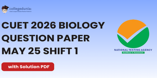 CUET 2026 Biology May 25 Shift 1 Question Paper- Download Answer Key and Solution PDF