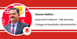 Interview Gaurav Mathur Asso Prof F and B Services at College Of Hospitality Administration
