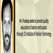Mr. Pradeep seeks to provide quality education to fashion enthusiasts through JD Institute of Fashion Technology