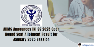 INI SS: Open Round Seat Allocation Announced January 2025 Session