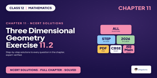 Three Dimensional Geometry Class 12 NCERT Solutions Chapter 11 Ex 11.2