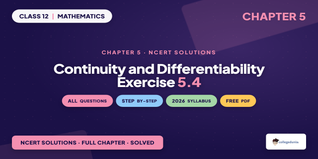 Continuity and Differentiability Class 12 NCERT Solutions Chapter 5 Ex 5.4