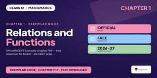 NCERT Exemplar Class 12 Maths Relations and Functions - Class...