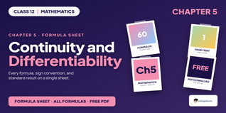 Continuity and Differentiability Class 12 Formulas - Class 12...