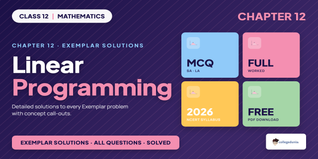 Linear Programming Exemplar Sums Class 12 Learncbse - Class 12...
