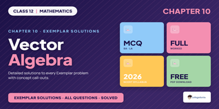 Vector Algebra Class 12 Exemplar Solutions - Class 12 Maths Ch 10