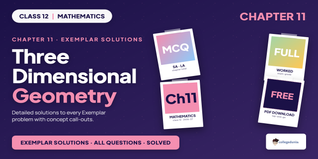 Three Dimensional Geometry Class 12 NCERT Exemplar Solutions -...