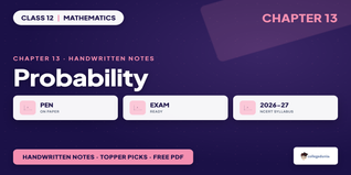 Probability and Statistics Handwritten Notes - Class 12 Maths...