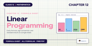 Linear Programming Formula - Class 12 Maths Ch 12