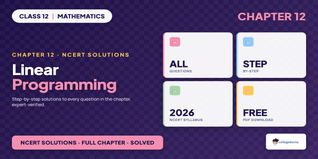 Ncert Solutions Class 12 Maths Chapter 12 Linear Programming