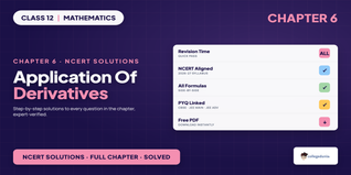 Ncert Solutions Class 12 Maths Chapter 6 Application Of Derivatives