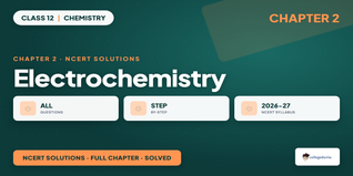 NCERT Solutions Class 12 Chemistry Ch 2 Electrochemistry PDF