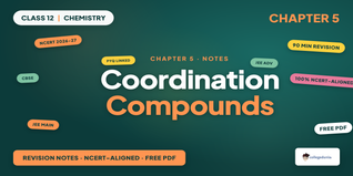 Coordination Compounds Class 12 Chemistry Notes PDF