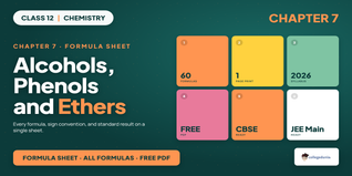 Class 12 Chemistry Ch 7 Alcohols Phenols Ethers Formula Sheet PDF