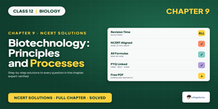 NCERT Class 12 Biology Ch 9 Biotechnology Solutions PDF