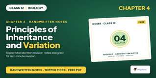 Inheritance & Variation Class 12 Handwritten Notes - Download PDF